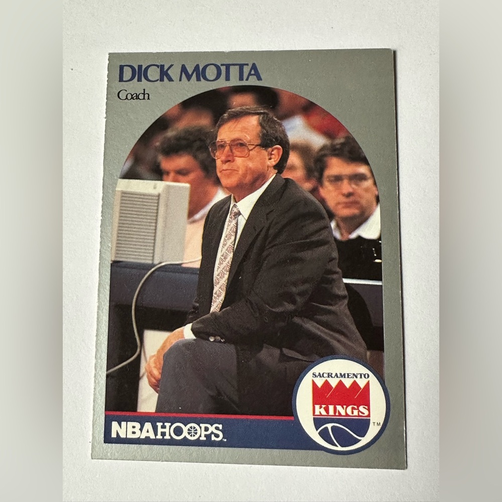 Dick Motta Sacramento Kings Trading Card - Blue